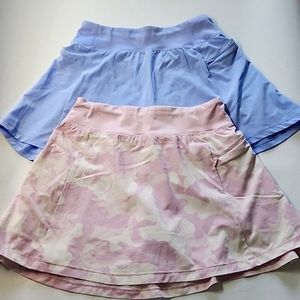 2 All In Motion Girls Tennis Skirts - Sizes 10-12
